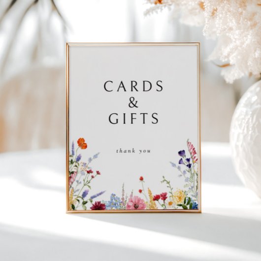 ワイルドフラワーカラフルカードとギフトのダウンロード ポスター