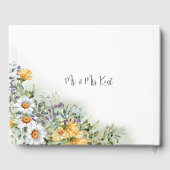 ワイルドフラワーカラフルゲストブック ゲストブック (裏面)