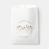 ワイルドフラワーカラフルサンキューバースデーパーティー フェイバーバッグ (正面)