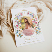 ワイルドフラワーカラフルスウィート16キンセアニェラ写真 サンキューカード