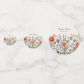 ワイルドフラワーカラフルズテーブル紙吹雪 コンフェッティ (正面)