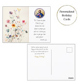 ワイルドフラワーカラフルズパントクリエーター正統誕生日 ポストカード