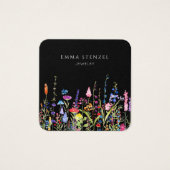 ワイルドフラワーカラフルズフローラスクエア名刺 (正面)