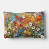 ワイルドフラワーカラフルズ化粧品または アクセサリーポーチ (裏面)