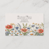 ワイルドフラワーカラフルズ名刺 名刺 (裏面)