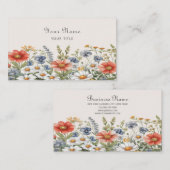 ワイルドフラワーカラフルズ名刺 名刺 (正面/裏面)