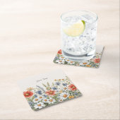 ワイルドフラワーカラフルズ紙コースター スクエアペーパーコースター (インサイチュ)