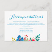 ワイルドフラワーカラフルズ結婚アコモデーション エンクロージャーカード (正面)