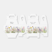 ワイルドフラワーカラフルズ結婚式の引き出物ボックス フェイバーボックス (折り畳みなし)