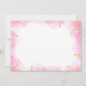 ワイルドフラワーカラフルティーパーティー誕生日写真 招待状 (裏面)