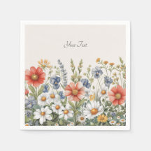 ワイルドフラワーカラフルナプキン