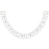 ワイルドフラワーカラフルハッピーバースデービッグ バンティングフラッグ (全)