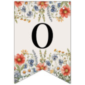 ワイルドフラワーカラフルバント国旗 バンティングフラッグ (第2の旗)