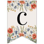 ワイルドフラワーカラフルバント国旗 バンティングフラッグ (第1の旗)