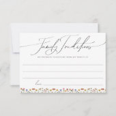 ワイルドフラワーカラフルファミリーの伝統カード サンキューカード (正面)