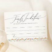 ワイルドフラワーカラフルファミリーの伝統カード サンキューカード