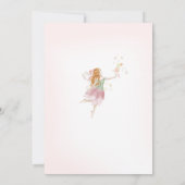 ワイルドフラワーカラフルフェアリープリンセス2nd誕生日 招待状 (裏面)