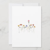 ワイルドフラワーカラフルフォーエバーワイルドバースデーパーティー 招待状 (裏面)