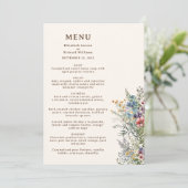 ワイルドフラワーカラフルフローラウォーター結婚カラー メニュー (スタンド正面)