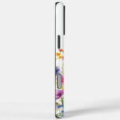 ワイルドフラワーカラフルフローラパーソナライズされた名 Case-Mate iPhoneケース (裏面 / 右)