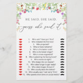 ワイルドフラワーカラフルフローラブライダルシャワーゲーム (正面)