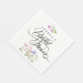 ワイルドフラワーカラフルフローラブライダルシャワー スタンダードランチョンナプキン (角)