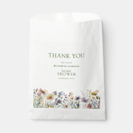 ワイルドフラワーカラフルフローラブライダルシャワー フェイバーバッグ