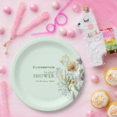 ワイルドフラワーカラフルフローラブライダルシャワー ペーパープレート (パーティー)