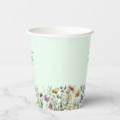 ワイルドフラワーカラフルフローラブライダルシャワー 紙コップ (右)