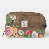 ワイルドフラワーカラフルフローラブーケのアートパターン ドップキット (裏面)