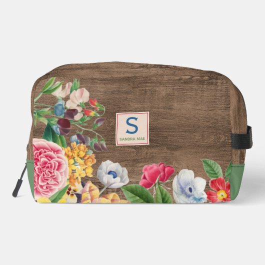 ワイルドフラワーカラフルフローラブーケのアートパターン ドップキット (裏面)