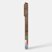 ワイルドフラワーカラフルフローラブーケのアートパターン iPhoneケース (左側面)