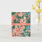 ワイルドフラワーカラフルフローラ誕生日カード カード (黄色い花)