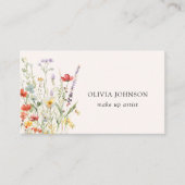 ワイルドフラワーカラフルブーケの名刺 名刺 (正面)