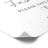 ワイルドフラワーカラフルボホブライダルシャワーウィズサイン ポスター (角)