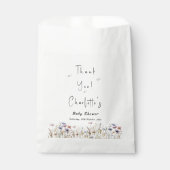 ワイルドフラワーカラフルボホ赤ちゃんシャワー フェイバーバッグ (正面)