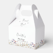 ワイルドフラワーカラフルボホ赤ちゃんシャワー フェイバーボックス (裏面サイド)