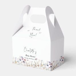 ワイルドフラワーカラフルボホ赤ちゃんシャワー フェイバーボックス