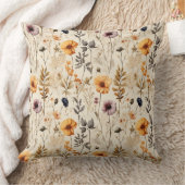ワイルドフラワーカラフルボホ クッション (ブランケット)
