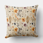 ワイルドフラワーカラフルボホ クッション (裏面)