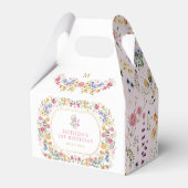 ワイルドフラワーカラフルメイドウガール1st誕生日 フェイバーボックス (裏面サイド)