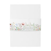 ワイルドフラワーカラフルメドウ招待状用帯 招待状ベリーバンド (裏面例)