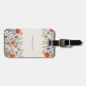 ワイルドフラワーカラフルラゲッジタグ ラゲッジタグ (正面横)