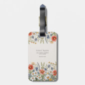 ワイルドフラワーカラフルラゲッジタグ ラゲッジタグ (裏面縦)