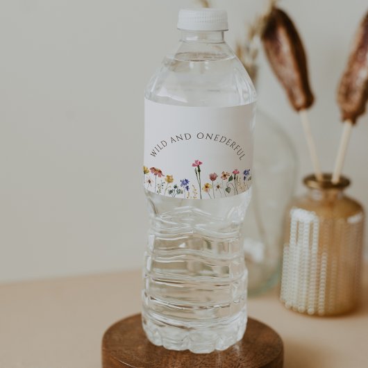 ワイルドフラワーカラフルワイルドアンドオンダーフル誕生日 ペットボトルラベル
