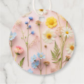 ワイルドフラワーカラフルワイルドワン誕生日ありがとう フェイバータグ (裏面)