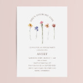 ワイルドフラワーカラフル五の誕生日パーティー 招待状