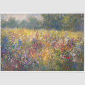 ワイルドフラワーカラフル印象派のデコパージュ 薄葉紙 (正面)