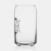 ワイルドフラワーカラフル名前をカスタムする ガラス缶 (左)