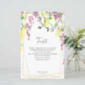 ワイルドフラワーカラフル幾何学的披露宴トーストII (スタンド正面)